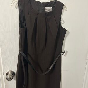 Ann Taylor Dark Brown Midi Dress